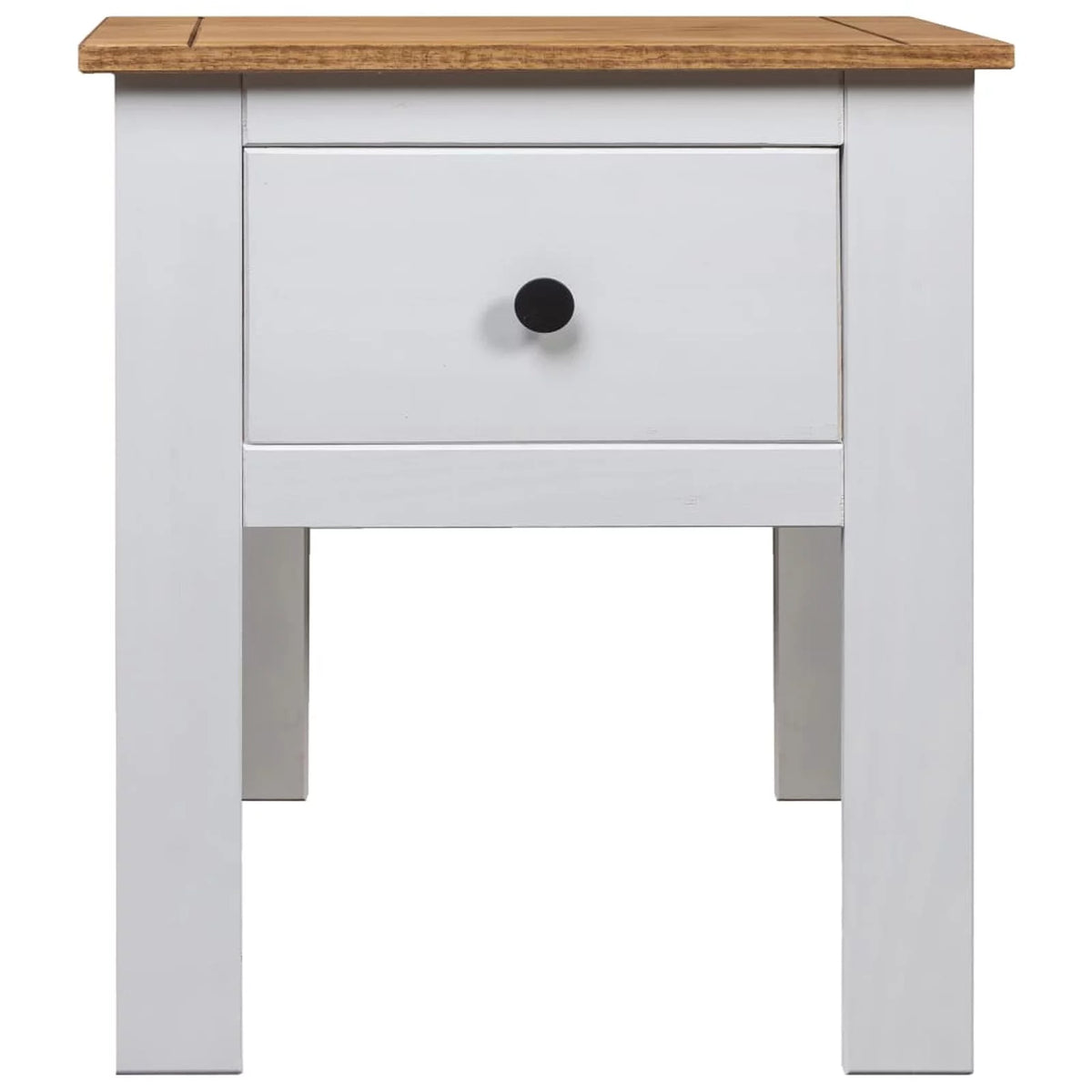 Pine Wood Bedside Cabinet with Storage Drawer A85933