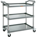 3-Tier Utility Service Cart with Wheels 220lbs Capacity X575696