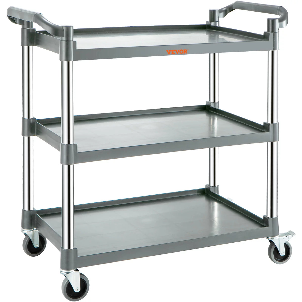 3-Tier Utility Service Cart with Wheels 220lbs Capacity X575696