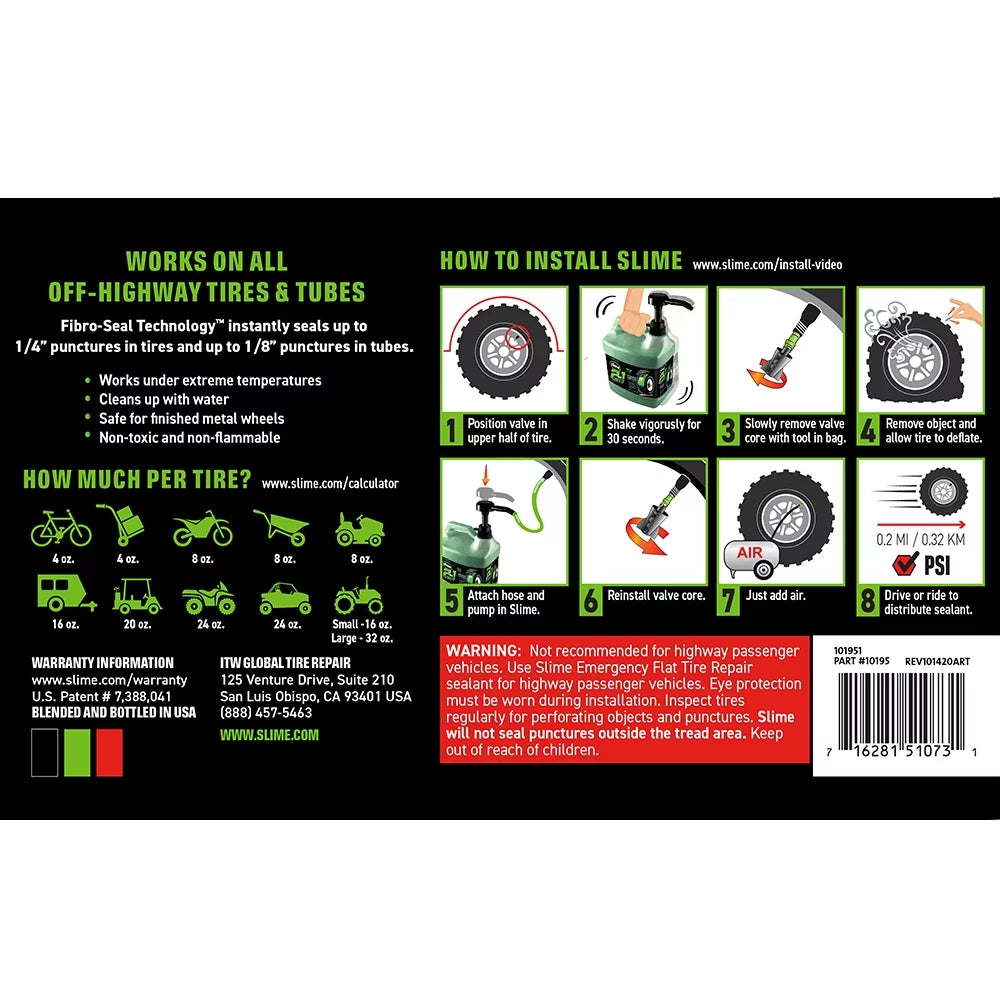 2-in-1 Tire and Tube Sealant 16 oz Y826953