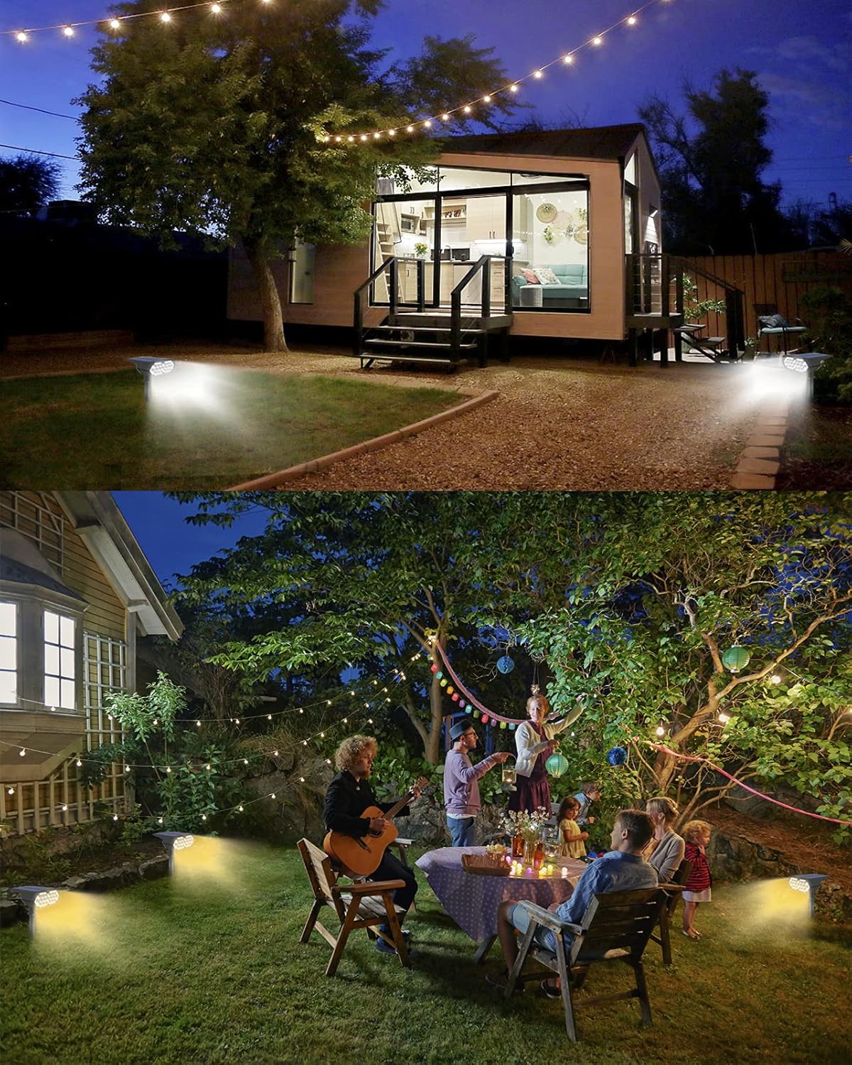2 Pack IP65 Waterproof Solar Spot Lights Y722465