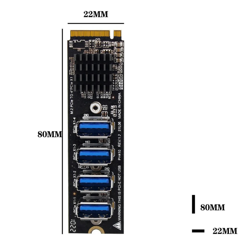 M.2 to 4x Electronic Parts Hardware T14022