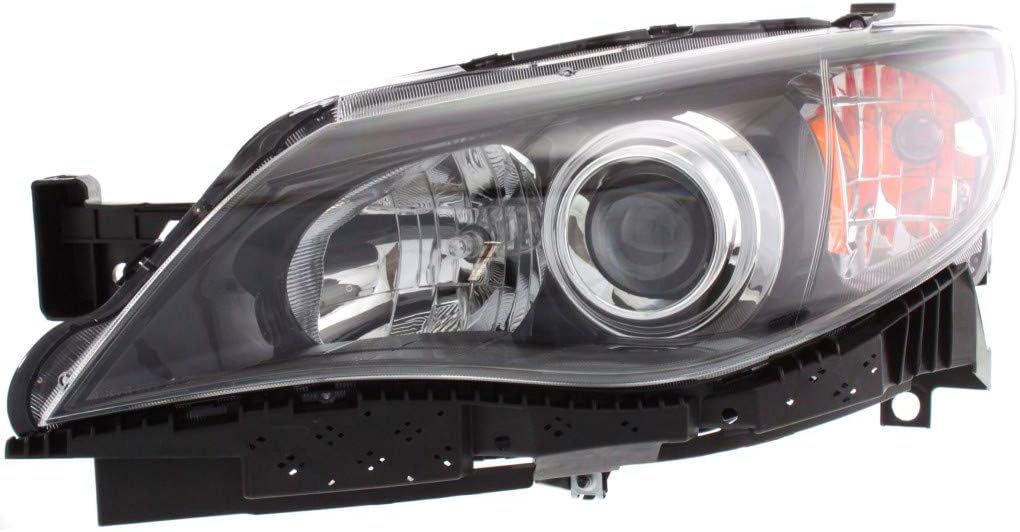 2008-2011 Subaru Impreza Headlight Assembly Passenger Side Black Housing P192