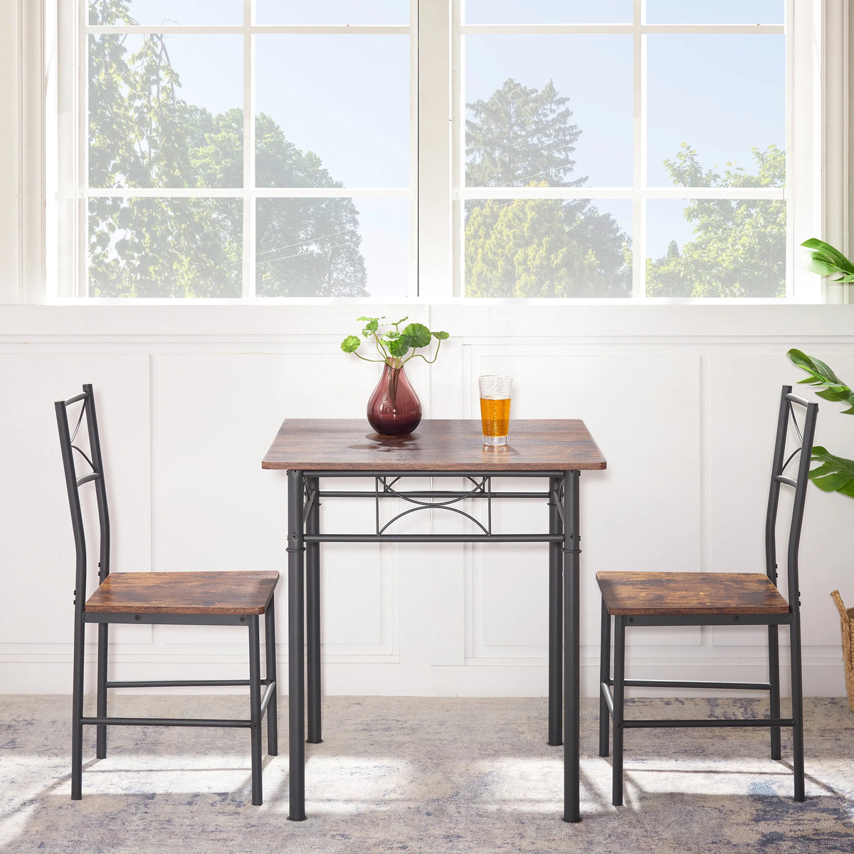 Dining Room Set for 2 with Chairs Z444