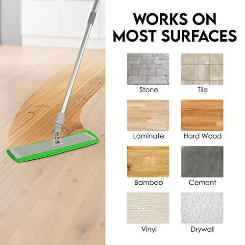 Microfiber Mop Pads 4 Pack Reusable Washable Cloth Mop Head 18 Inch Z88220
