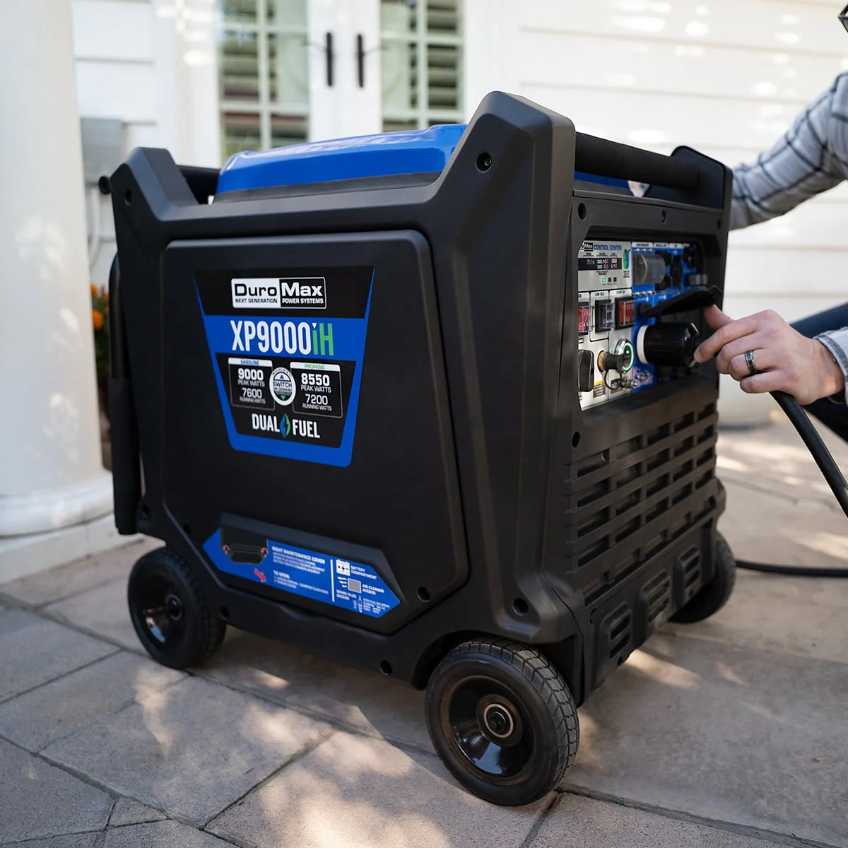 9000 Watt Dual Fuel Inverter Generator with CO Alert A80160