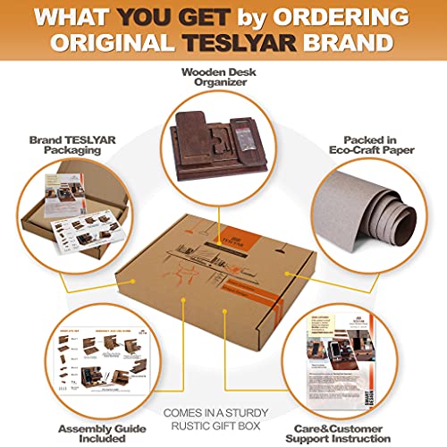 Wood Phone Docking Station Organizer D194
