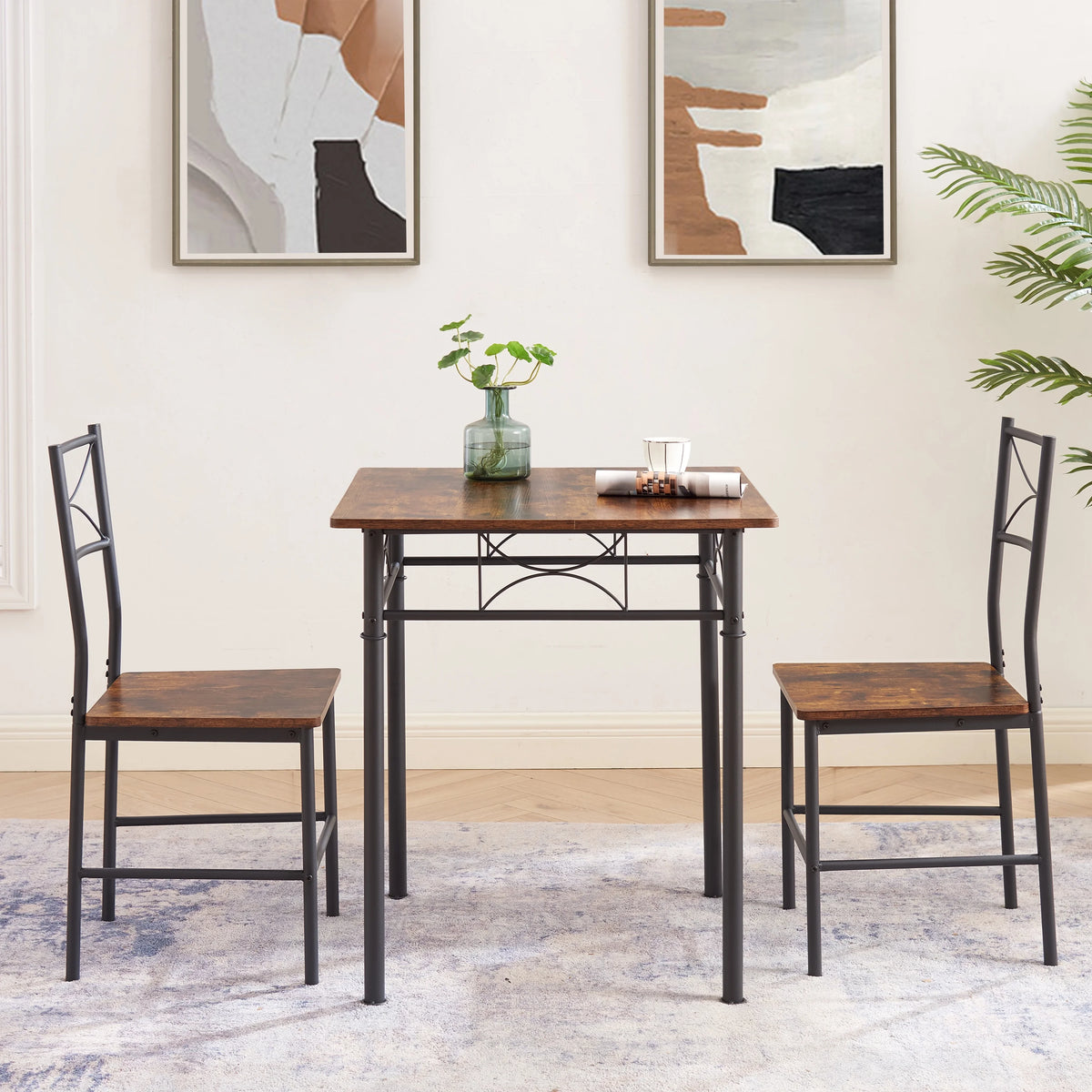 Dining Room Set for 2 with Chairs Z444