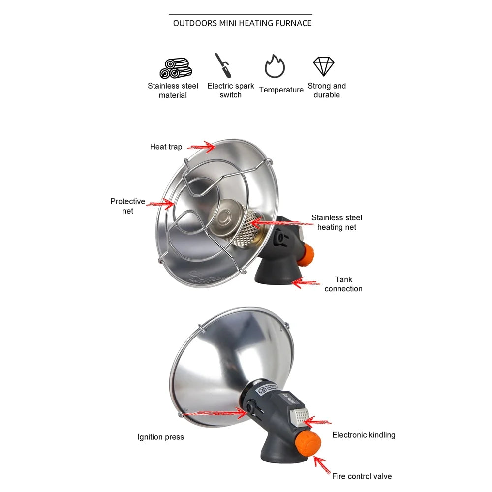 Camping Tent Heating Stove Tripod Holder Q34682