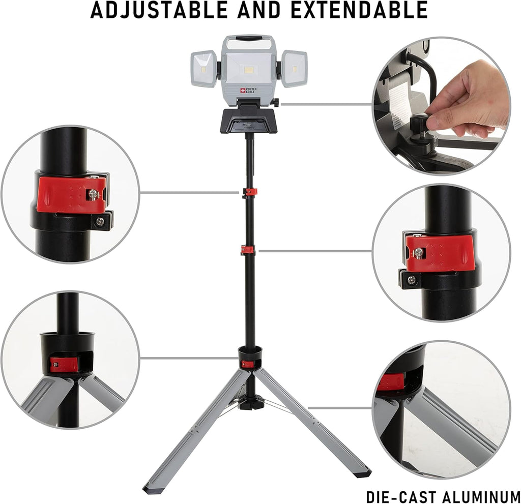 Telescoping Tripod Stand, 5.9Ft Max Height P33236
