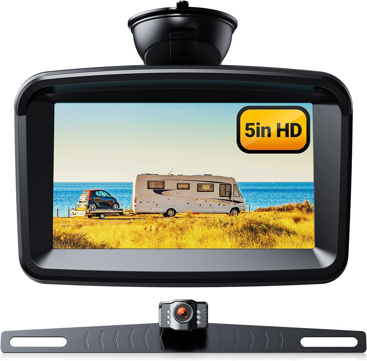 1080P Backup Camera with License Plate Rear View Kit I47045