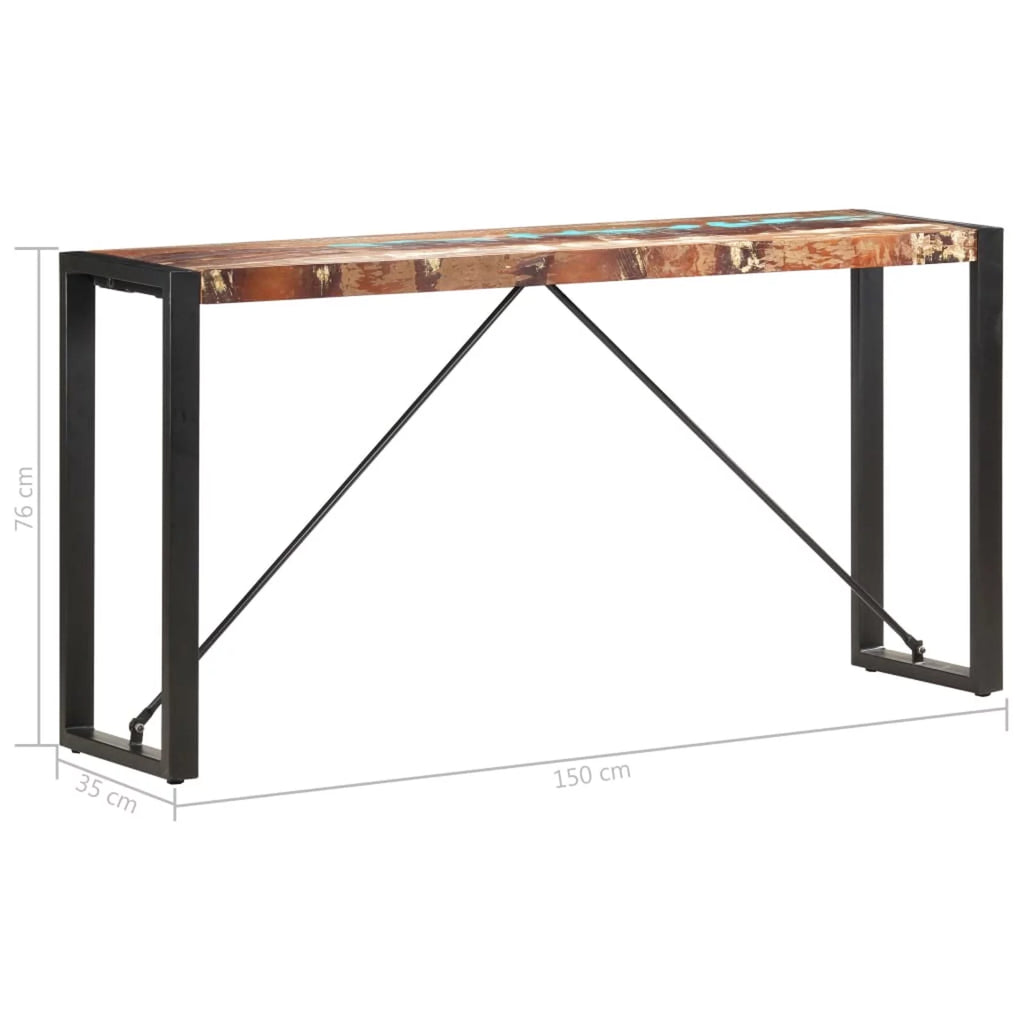 Solid Reclaimed Wood Console Table J34247