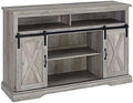 White Wood TV Stand Storage Cabinet O613219
