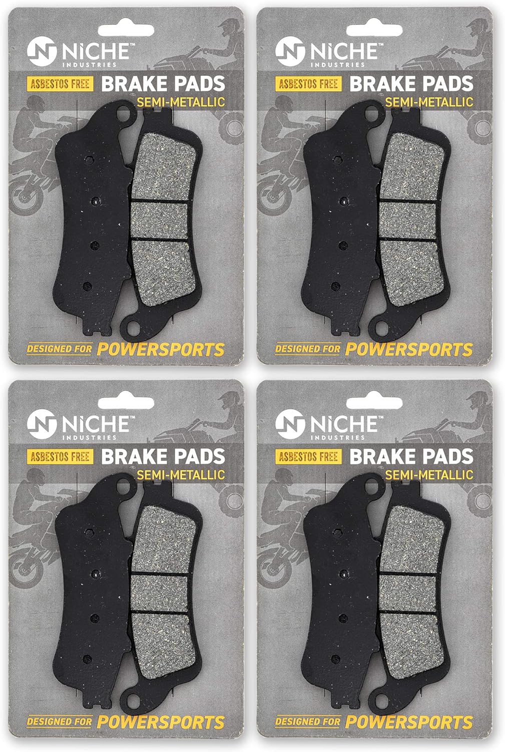 Rear Semi-Metallic Brake Pad Set 4 Pack M9046