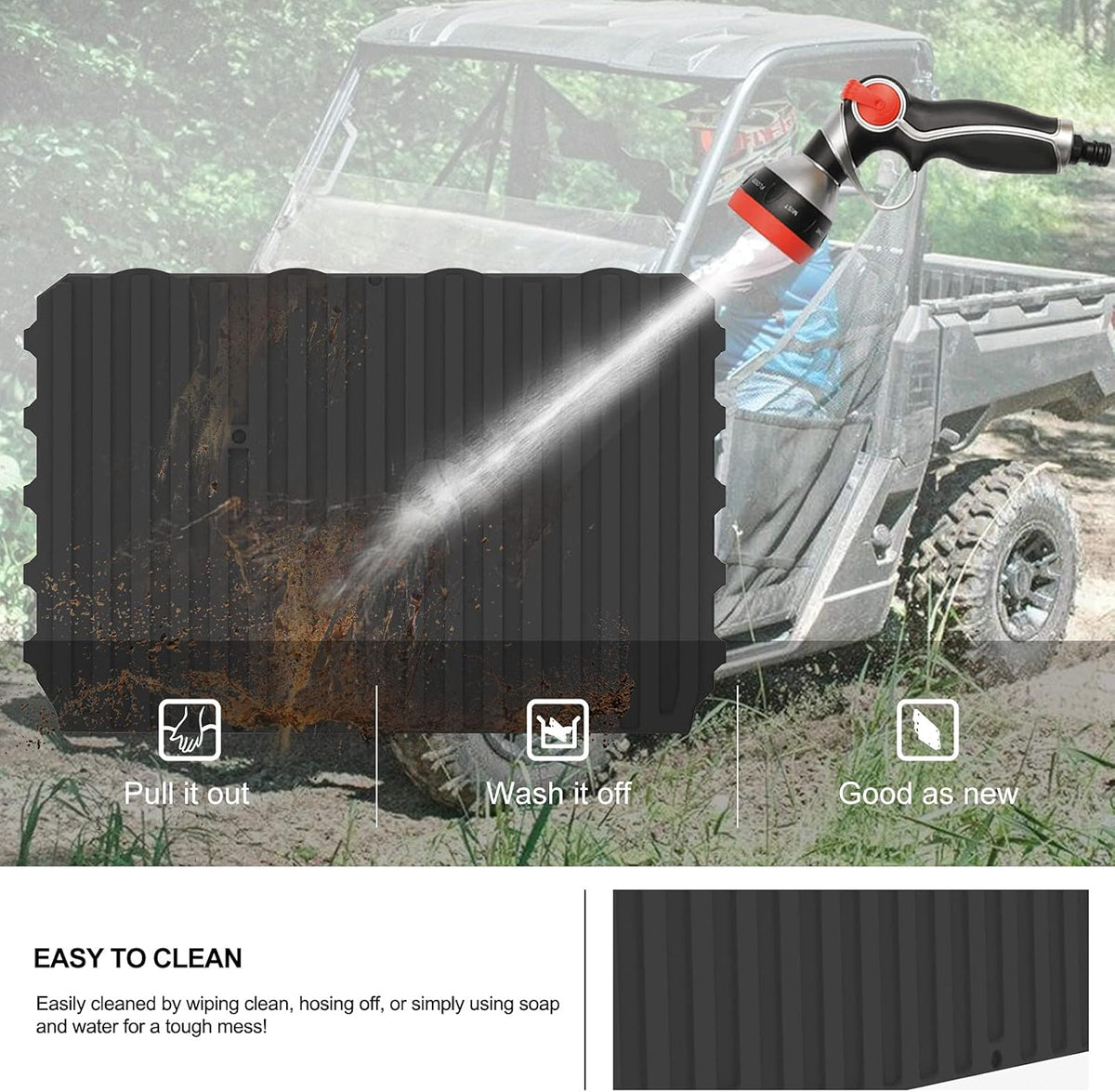 TPE Cargo Bed Mat Liner Black Z67852