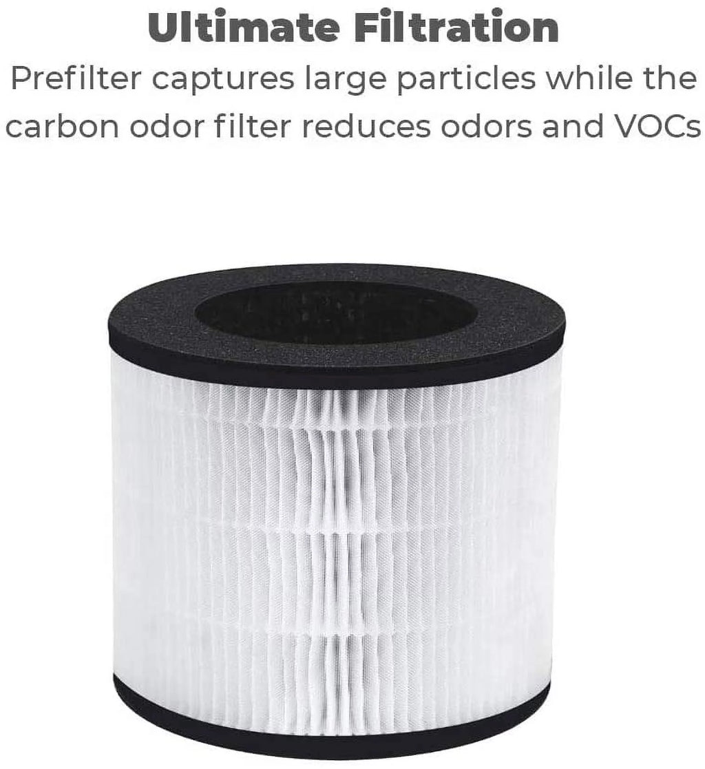 4-in-1 Tower Air Purifier with 360-Degree HEPA Filtration, White H16114
