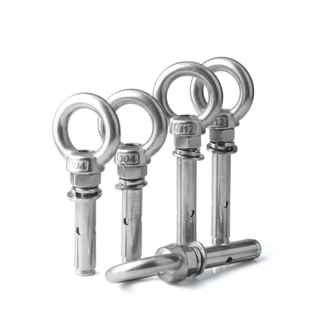 304 Stainless Steel Lifting Eye Bolt M6x80mm 4pcs T192929