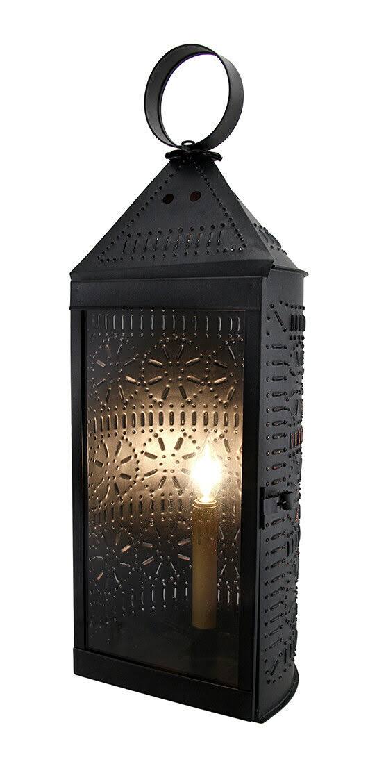 22 inch Glass Front Electric Candle Lantern L697815