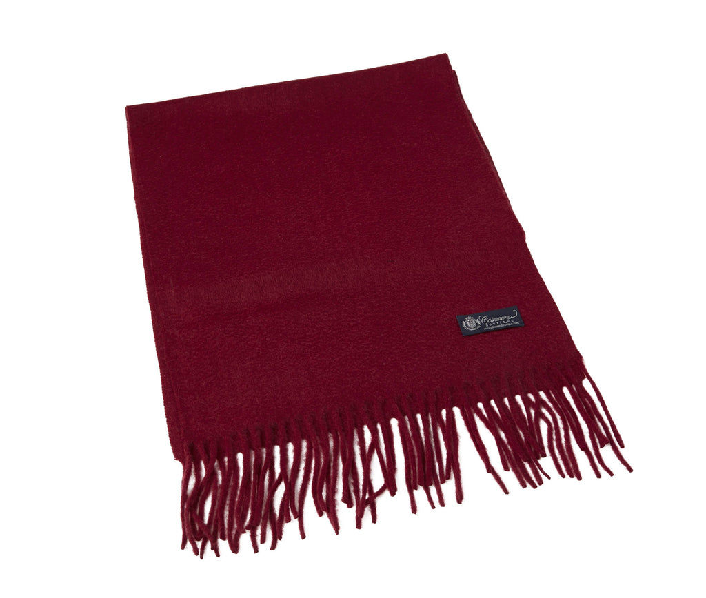 Burgundy Cashmere Scarf D689