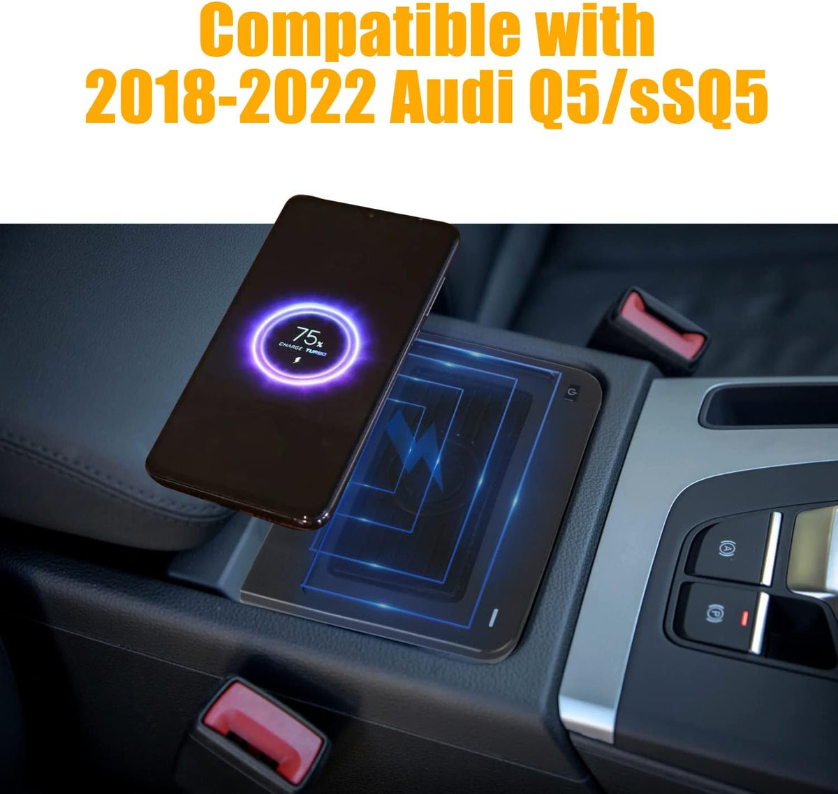 Wireless Car Charger Center Console for Audi Q5 SQ5 Pack of 2 G506955