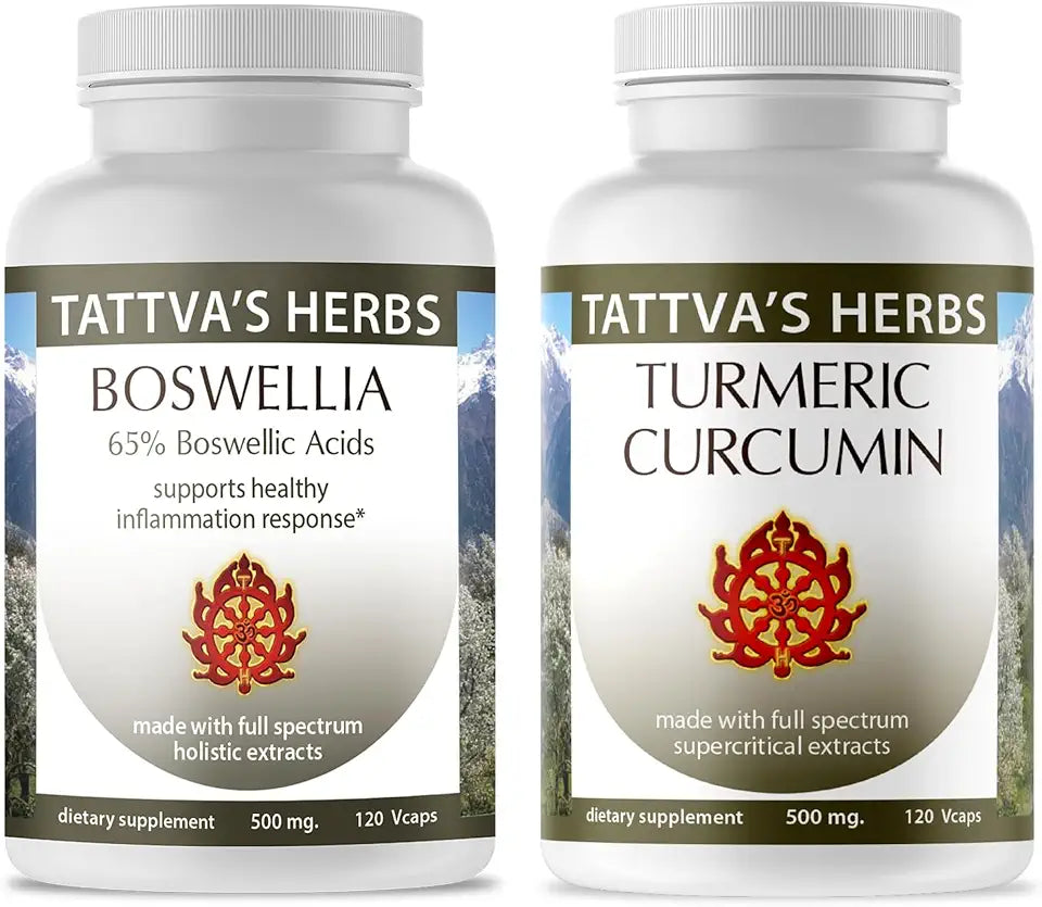 Turmeric Curcumin 500 mg 120 ct Plus Boswellia 500 mg 120 ct T339283