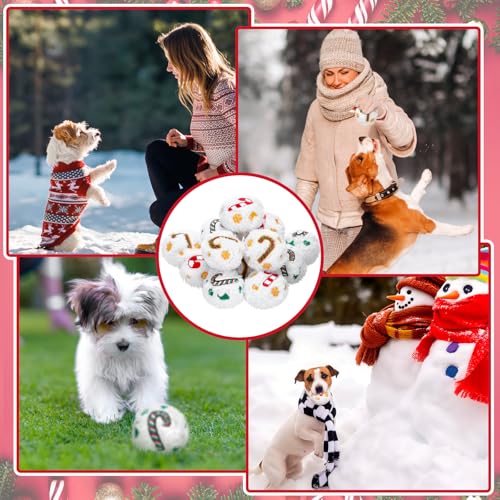 60 Pcs Squeaky Plush Christmas Dog Toys O36042