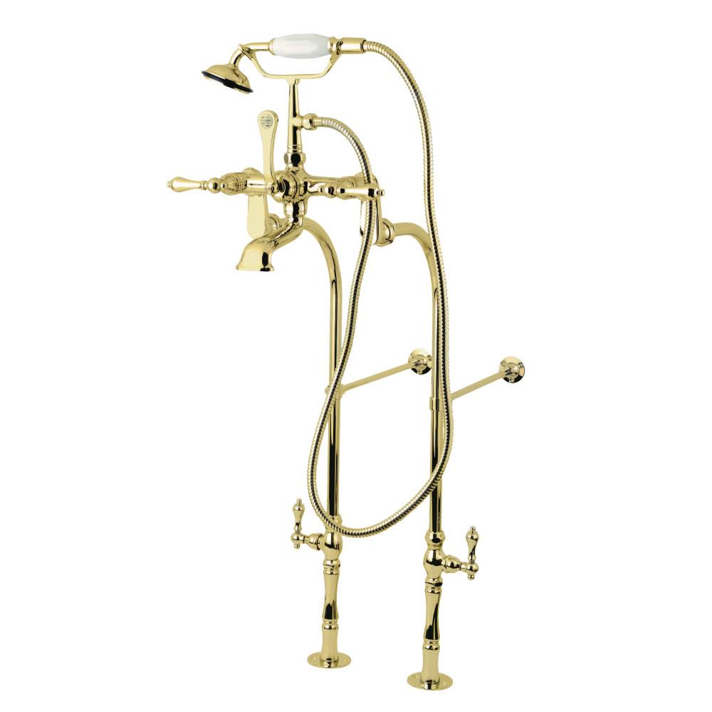 Vintage Freestanding Tub Filler Package Polished Brass X955