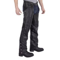 Braided Motorcycle Leather Chaps S339674