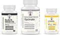 Magnesium Glycinate, Black Seed Oil, Vitamin D3 K2 Bundle F499101