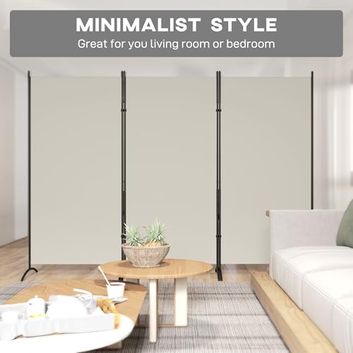 6 Ft Tall Folding Room Divider K93873