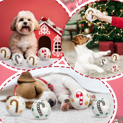 60 Pcs Squeaky Plush Christmas Dog Toys O36042