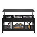 Lift Top Coffee Table with Hidden Storage and 3 Open Shelves N660577
