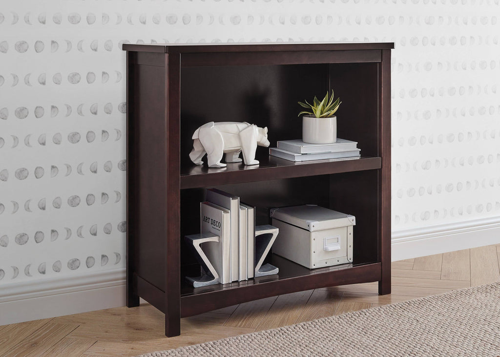 Bianca White 2-Shelf Bookcase L298838