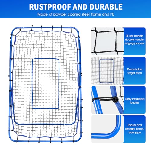 Lacrosse Rebound Net with Target Strike Zone I46561