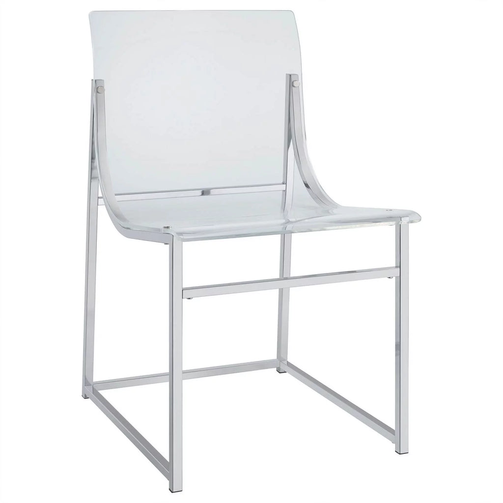 Modern Metal Acrylic Dining Side Chair L158227