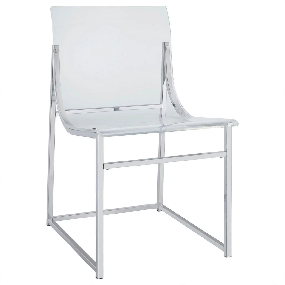 Modern Metal Acrylic Dining Side Chair L158227