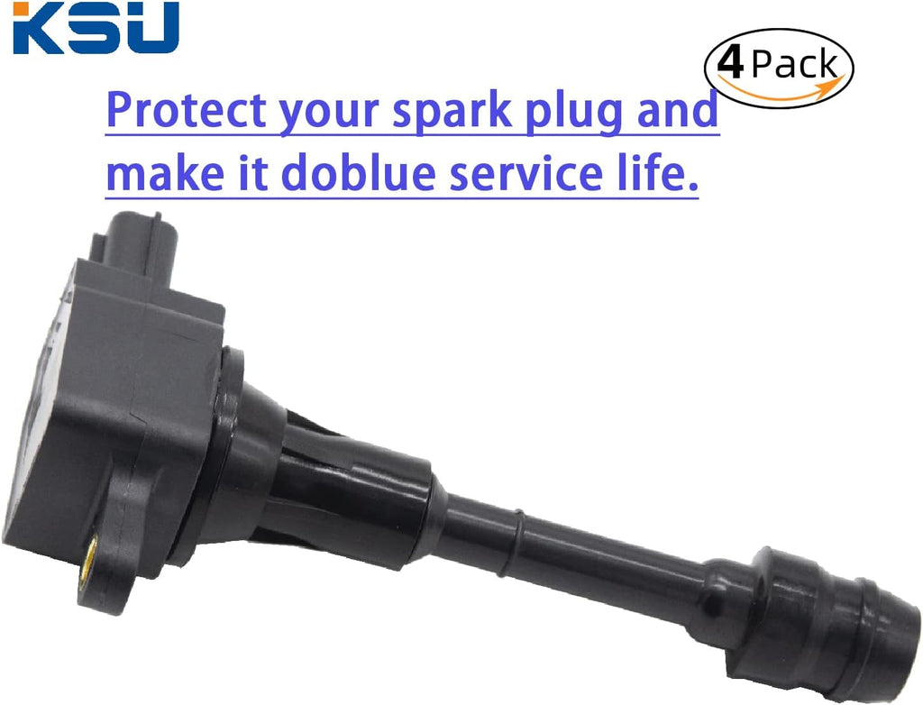Ignition Coil Pack of 4 Compatible with Nissan 2.5L L4 Q97629