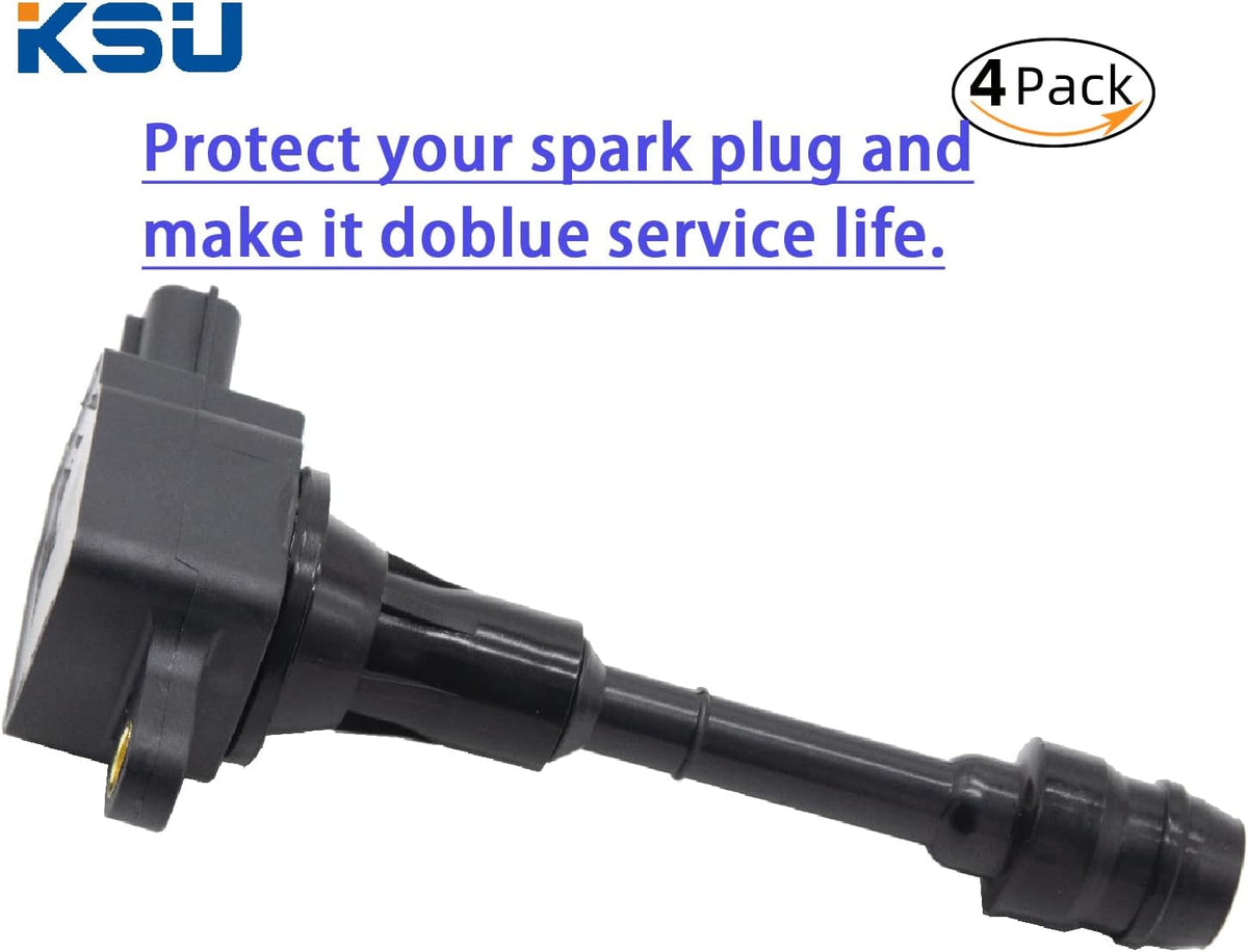 Ignition Coil Pack of 4 Compatible with Nissan 2.5L L4 Q97629