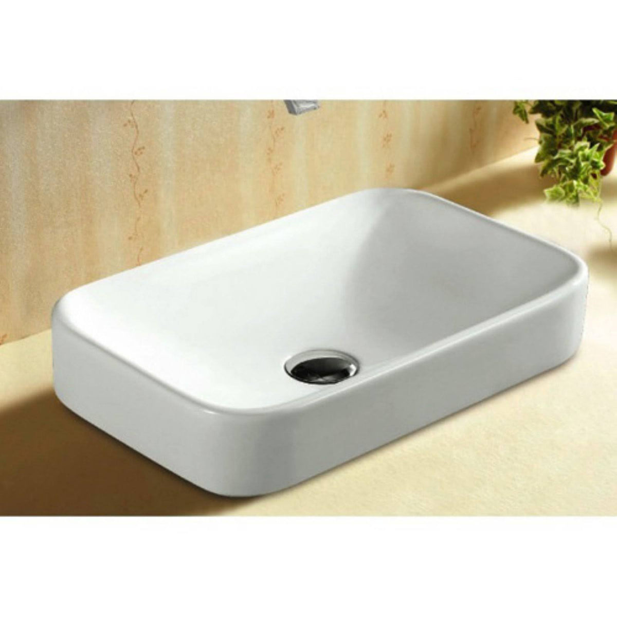 White Bathroom Sink G611