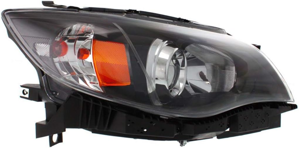 2008-2011 Subaru Impreza Headlight Assembly Passenger Side Black Housing P192