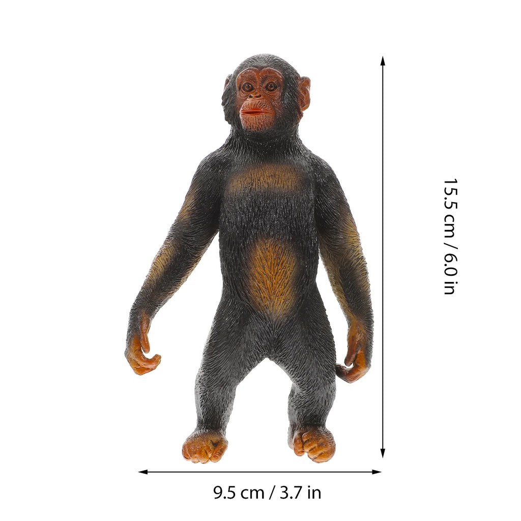 Chimpanzee Animal Statue Desktop Decor Mini Gorilla Decoration E75955