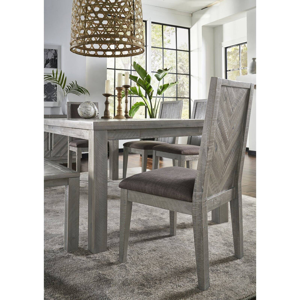 Solid Wood Upholstered Chair Set of 2 L473560