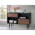 Espresso Mid-Century Modern Sideboard Storage Cabinet T12350