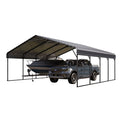 20 x 20 ft Metal Carport with Galvanized Steel Roof H583
