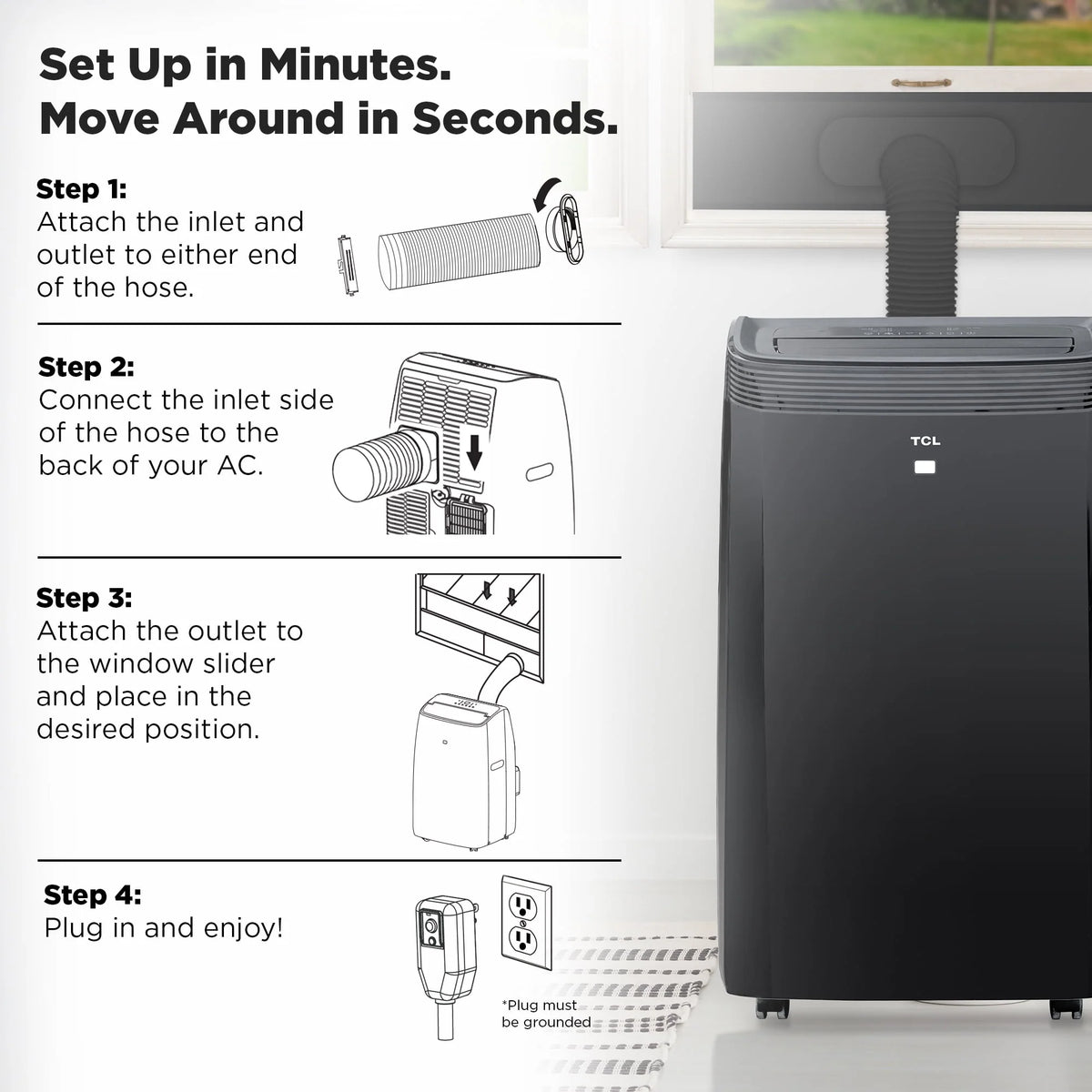 8,000 BTU Smart Portable Air Conditioner I822