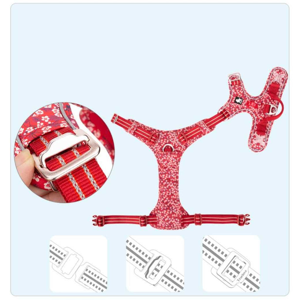 Floral Dog Harness U119744