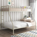 Black Twin over Full Metal Bunk Bed with Ladders R9646